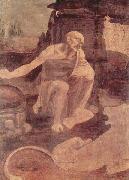 Unfinished painting of St. Jerome in the Wilderness LEONARDO da Vinci